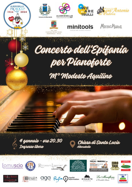 'Concerto Dell’epifania’ ad Alberobello  il m° Aquilino Interpreta i Brani Più Celebri di Ludovico Einaudi