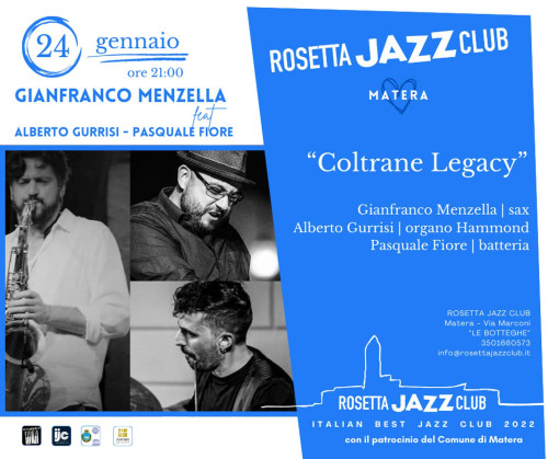 Gianfranco Menzella Organ Trio "Coltrane Legacy"