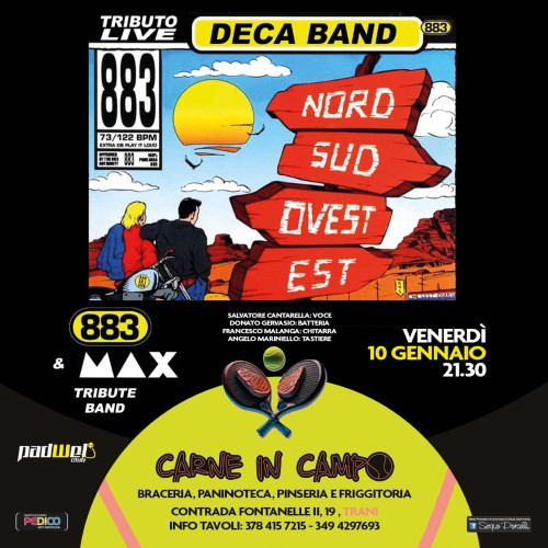 Deca band - 883 & Max Pezzali tribute band live a Trani