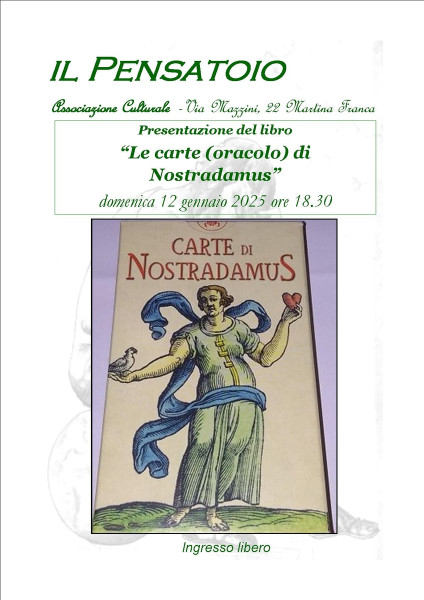 Presentazione del libro  “Le carte (oracolo) di Nostradamus”