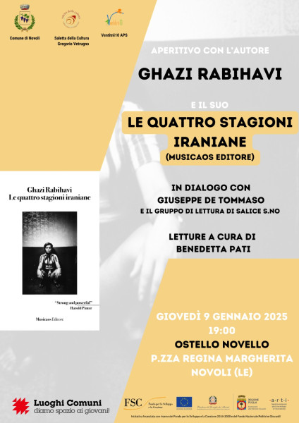 Ghazi Rabihavi: presentazione del volume Le quattro stagioni iraniane