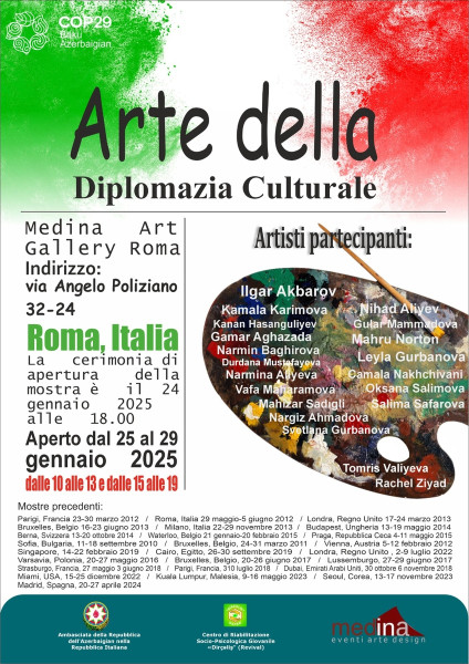 MOSTRA COLLETTIVA L’ARTE DELLA DIPLOMAZIA CULTURALE