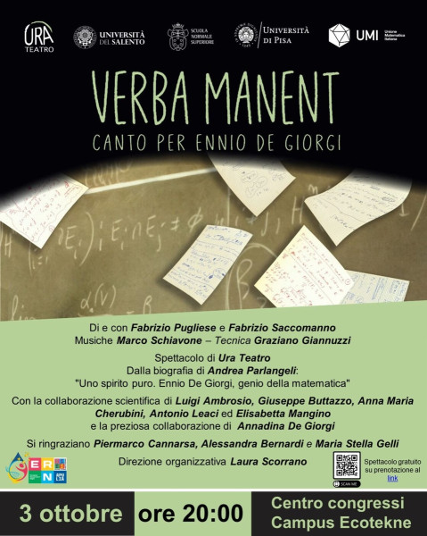 Verba manent - Canto per Ennio De Giorgi