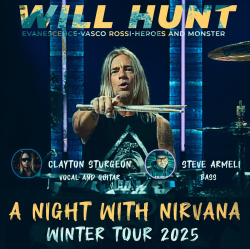 WILL HUNT: nuovo tour in Italia del batterista americano con l'omaggio ai Nirvana e Kurt Cobain