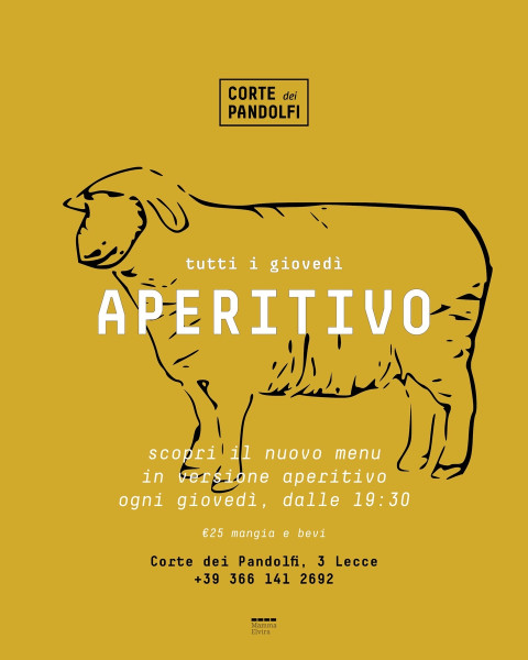 Aperitivo degustazione "nord-sud" da Corte Dei Pandolfi a Lecce