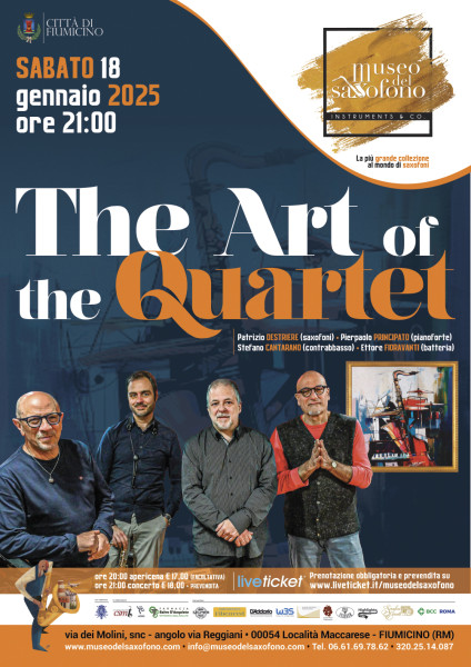 "The Art of the Quartet" e "Strains Ensemble" il 18 e 19 gennaio al Museo del Saxofono