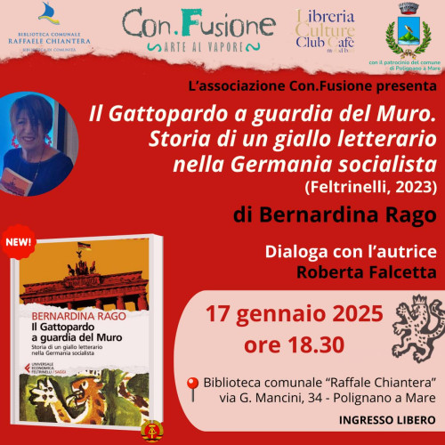 presentazione del giallo letterario IL GATTOPARDO A GUARDIA DEL MURO, Ed. Feltrinelli