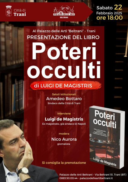 Presentazione del libro Poteri Occulti di Luigi de Magistris