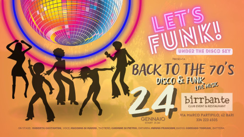 BACK TO THE 70's _ DISCO FUNKY LIVE MUSIC