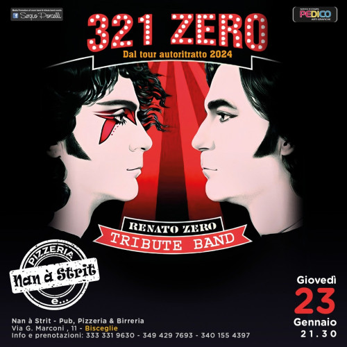 321 Zero - Renato Zero tribute band live a Bisceglie