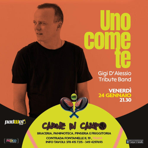 Uno come te - Gigi D'Alessio tribute band live a Trani