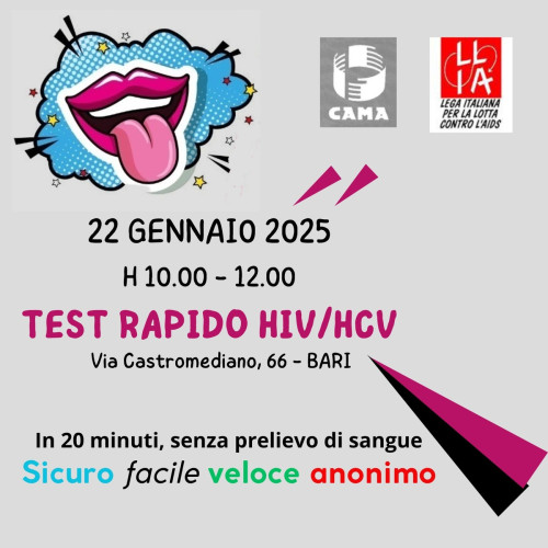 TEST HIV/HCV GRATUITI ed ANONIMI