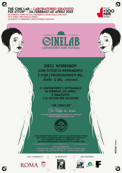 The Cine Lab: l'iniziativa che punta alla formazione innovativa nel campo della recitazione. In un connubio tra teatro e cinema.