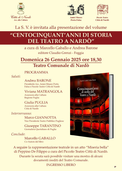 150 ANNI DI SPETTACOLI, PERSONAGGI E ATTORI. UN LIBRO SULLA STORIA DEL TEATRO