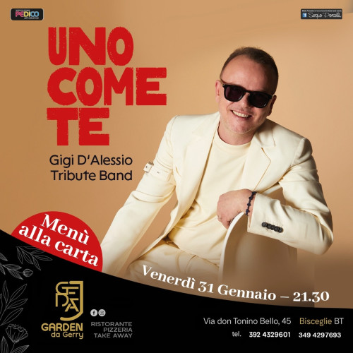 Uno come te - Gigi D'Alessio tribute band live a Bisceglie