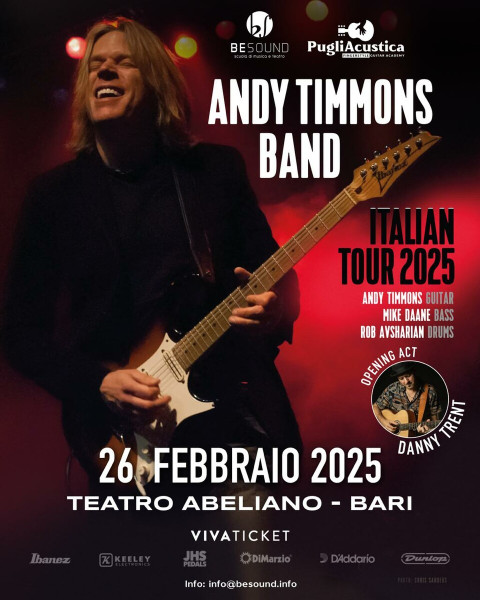 ANDY TIMMONS BAND | ITALIAN TOUR 2025 | opening Danny Trent