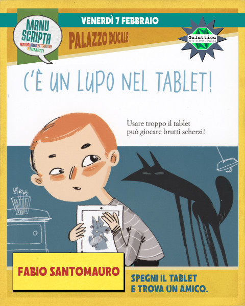 Manuscripta 2025: Fabio Santomauro presenta C’è un lupo nel tablet!