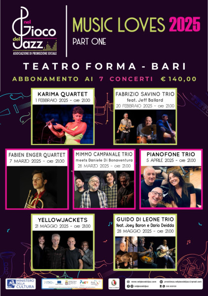 Bari – NEL GIOCO DEL JAZZ a Bari – La stagione «Music Loves» parte con KARIMA