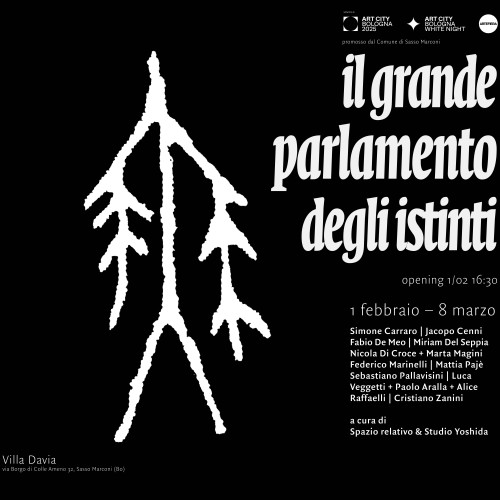 Il grande parlamento degli istinti: la mostra collettiva a Colle Ameno per Art City Bologna