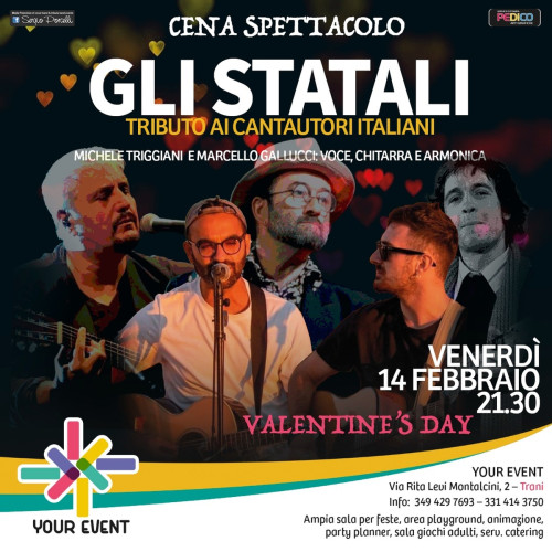 Gli Statali - Cantautori in love ...live a Trani cena spettacolo