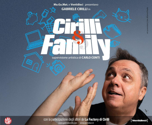 Gabriele Cirilli al Teatro Brancaccio di Roma con 'Cirilli & Family'