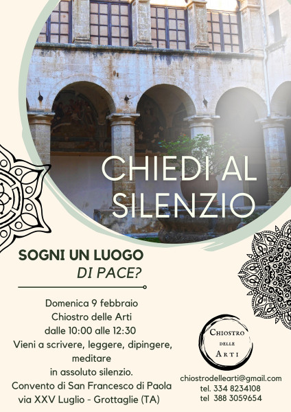 Chiedi al silenzio. Un luogo magico dove è possibile scrivere, leggere, dipingere, meditare in santa pace