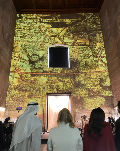 Apre la mostra "Da Sharjah a Roma Lungo la Via Delle Spezie" presso la Curia Iulia