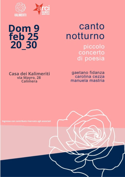 CANTO NOTTURNO, piccolo concerto di poesia