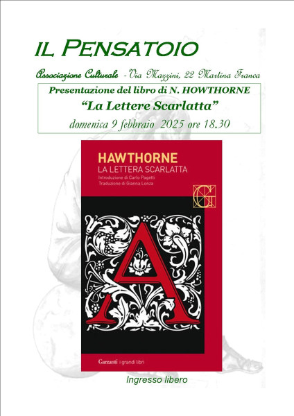 Presentazione del libro "La Lettera Scarlatta"  di N. Hawthorne