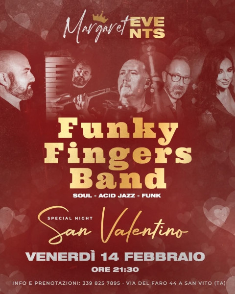 Funky Fingers Band Live di San Valentino al Margaret