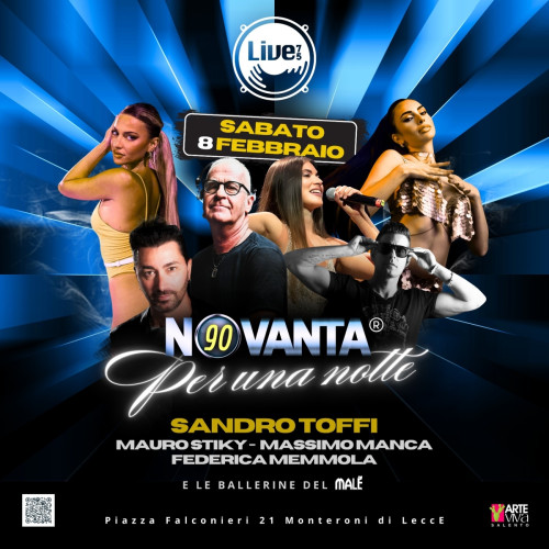 Novanta per Una Notte: L’evento Anni 80 e 90 al Live75