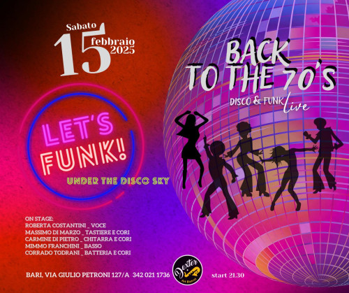 Back to the 70's_Disco & Funk Live Music