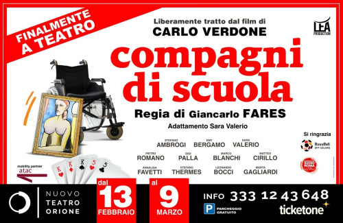 COMPAGNI DI SCUOLA diventa uno spettacolo teatrale