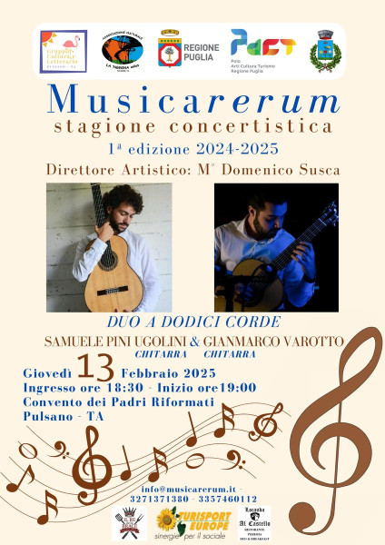 Duo a dodici corde - M° Samuele Pini Ugolini & M° Gianmarco Varotto