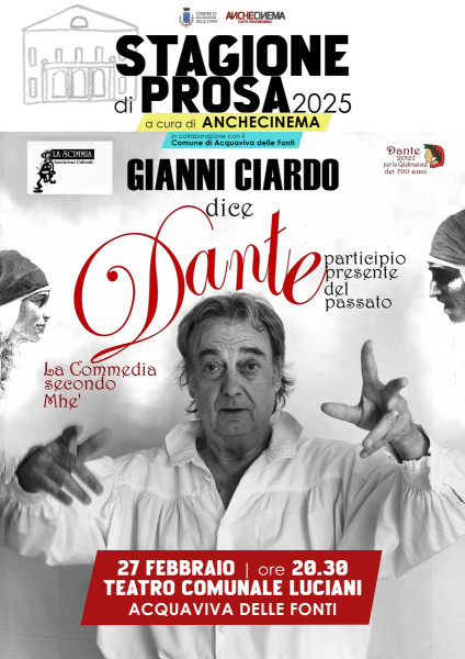 DANTE | di e con Gianni Ciardo