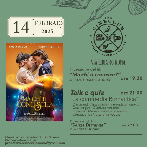 San Valentino alternativo al The Cineclub