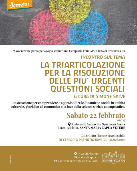 La Triarticolazione per la risoluzione delle più urgenti questioni sociali