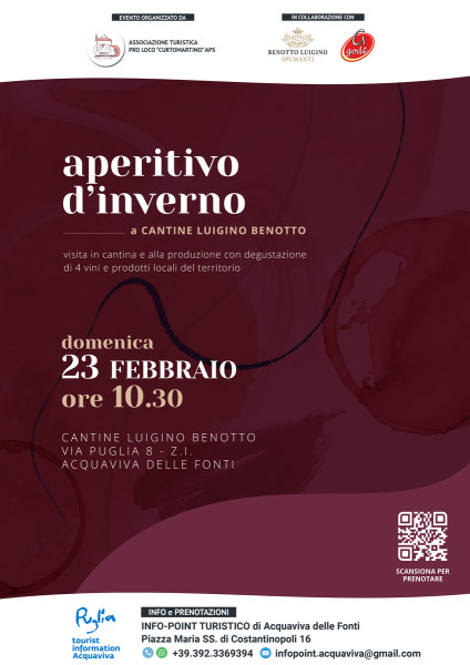 Aperitivo d'inverno a Cantine Luigino Benotto