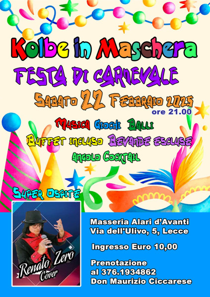 Kolbe in Maschera - Festa di Carnevale