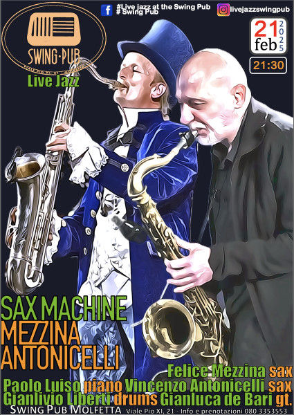 Live Jazz - Sax Machine - Mezzina & Antonicelli