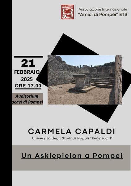 Un Askleipieion a Pompei: la conferenza di Carmela Capaldi