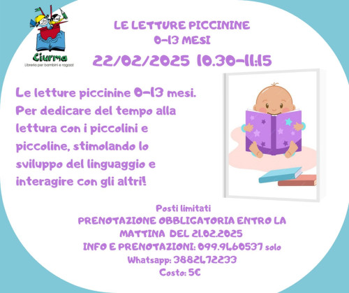 LE LETTURE PICCININE 0-13 MESI