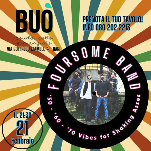 Musica dal vivo dei Foursome Blues da Buò