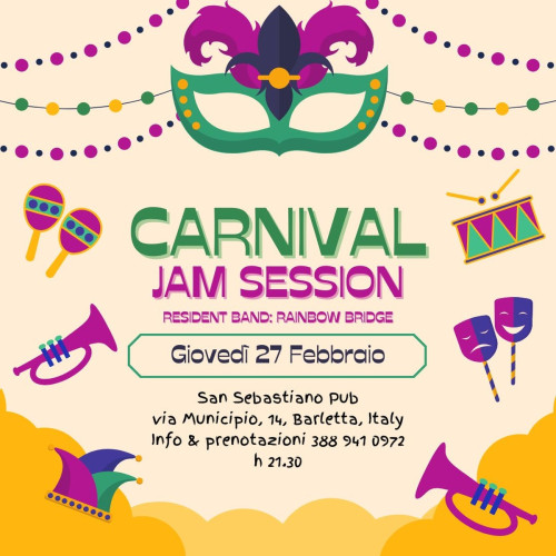 CARNIVAL Jam Session al San Sebastiano!