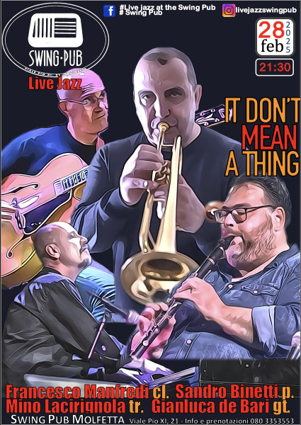 Live Jazz - It don't mean a thing - Mino Lacirignola Francesco Manfredi