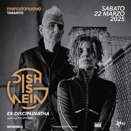 Dish-is-Nein (Ex-Disciplinatha) in concerto a Taranto