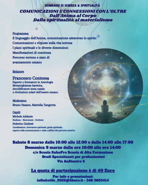 Seminario Scienza e Spiritualità