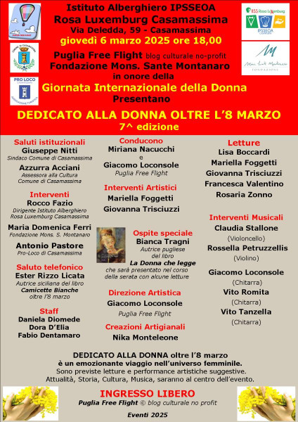 Dedicato alla Donna oltre l'8 marzo