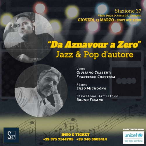 "DA AZNAVOUR A ZERO" JAZZ & POP D'AUTORE