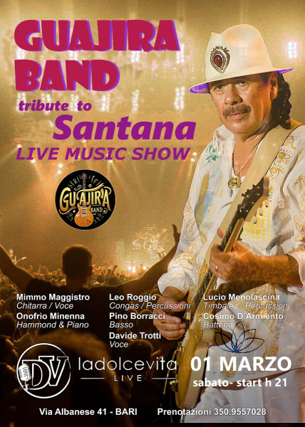 Guajira band tribute to Santana